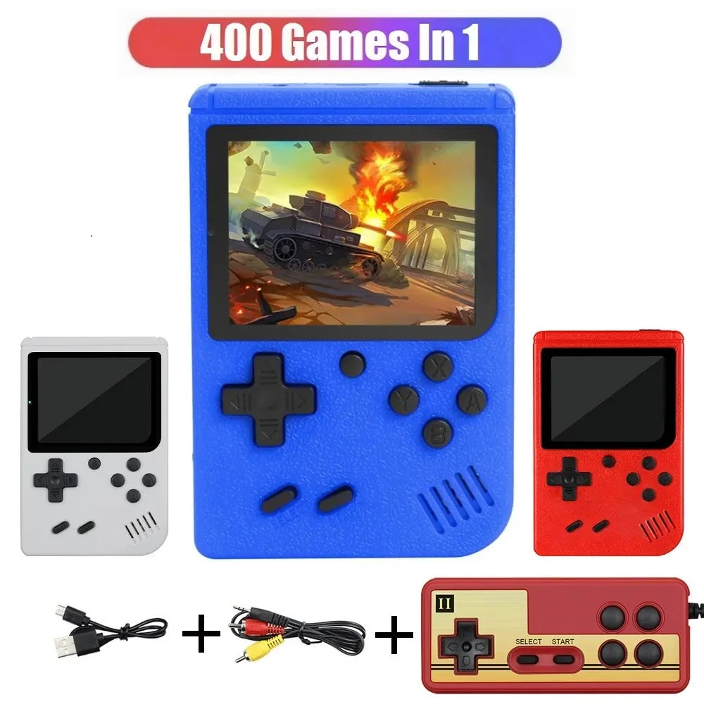 Mini Handheld Game Player with 400 Built in Games LCD Screen Retro Console for Gift